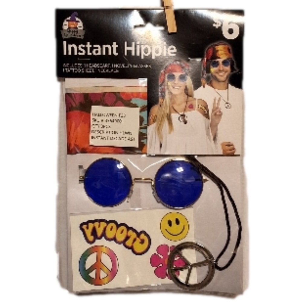 Celebrate Halloween in Style with This Hippie Costume and Wig Bundle! - Picture 2 of 4